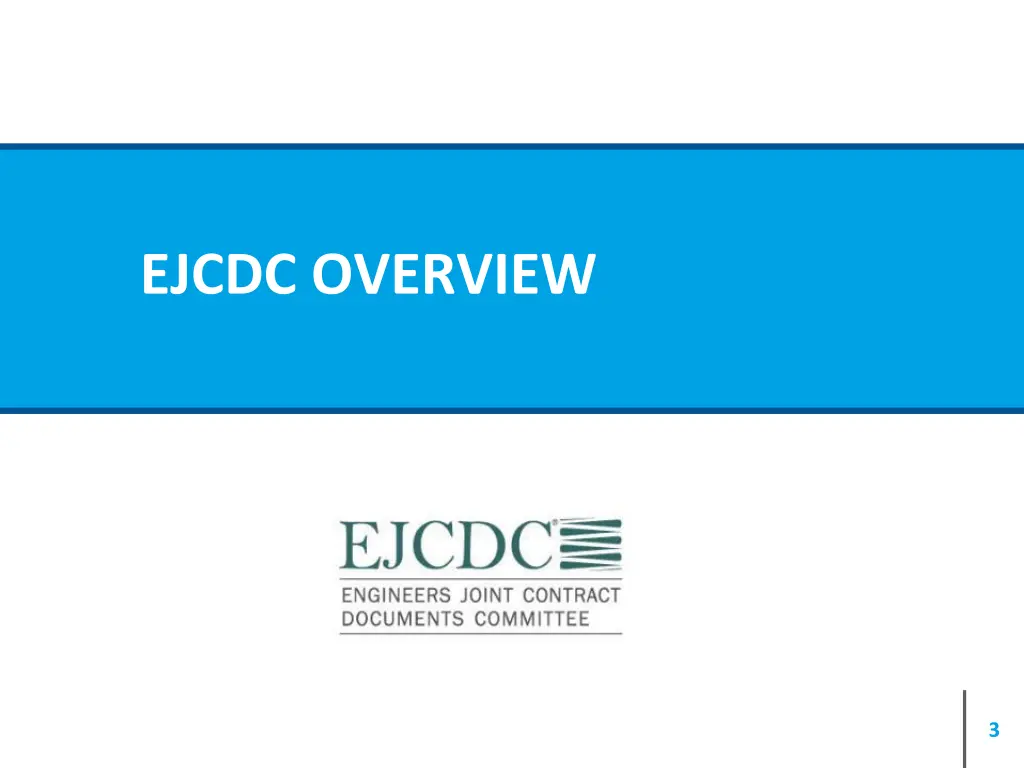 ejcdc overview
