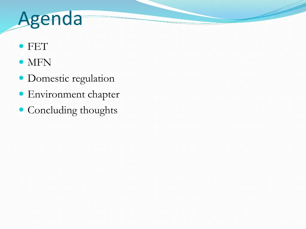 agenda