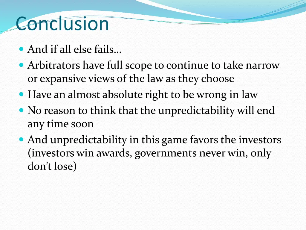 conclusion