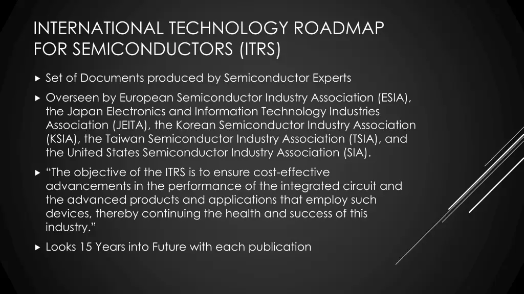international technology roadmap