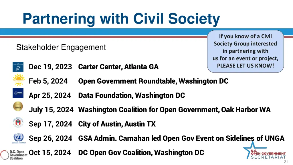 partnering with civil society