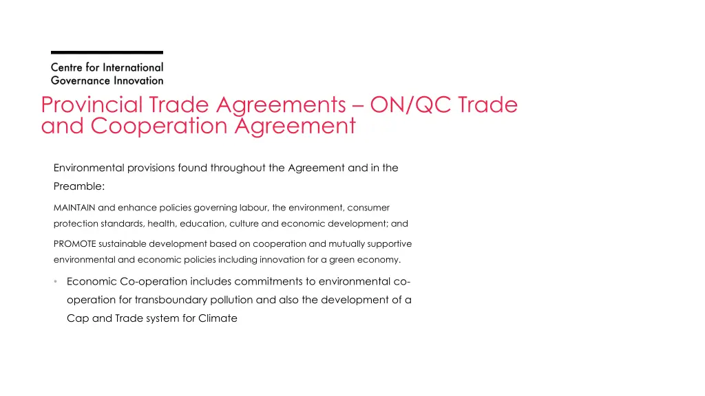 provincial trade agreements on qc trade