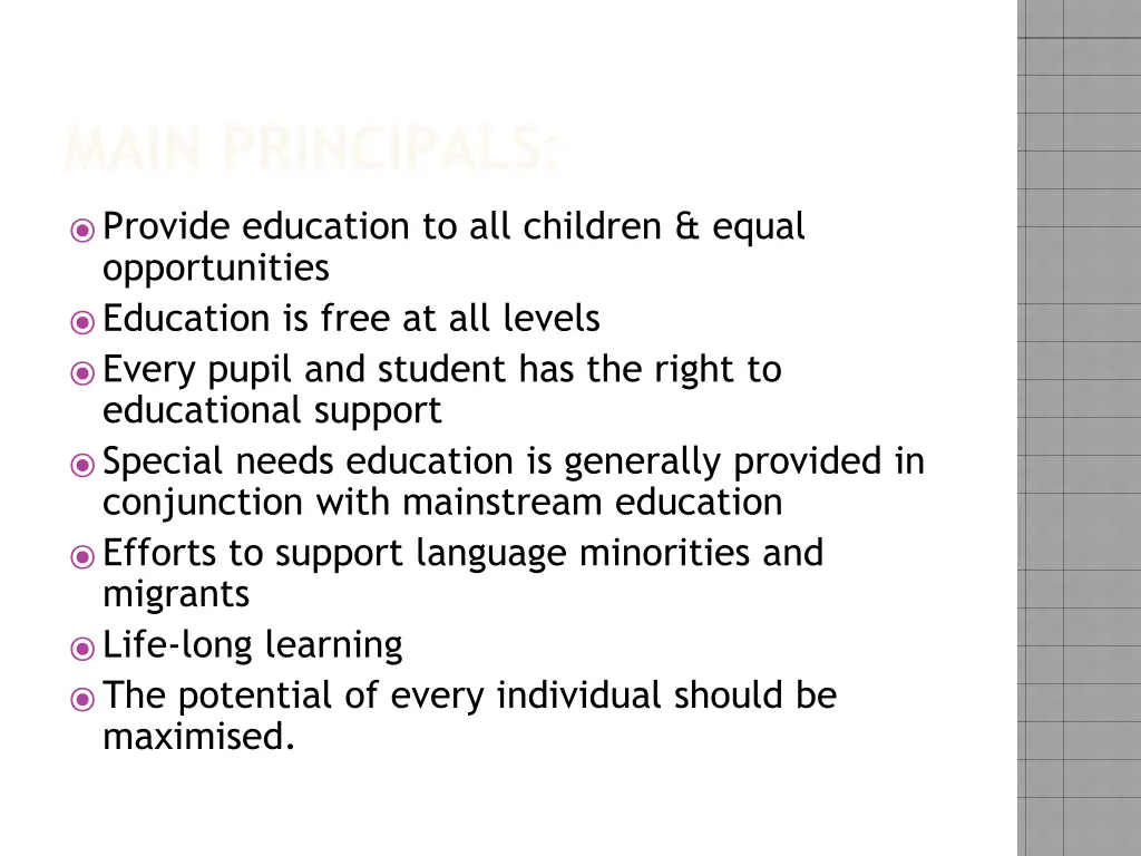main principals