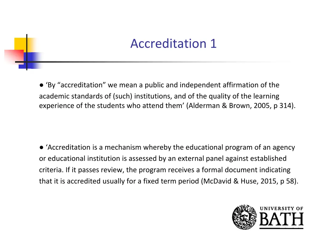 accreditation 1