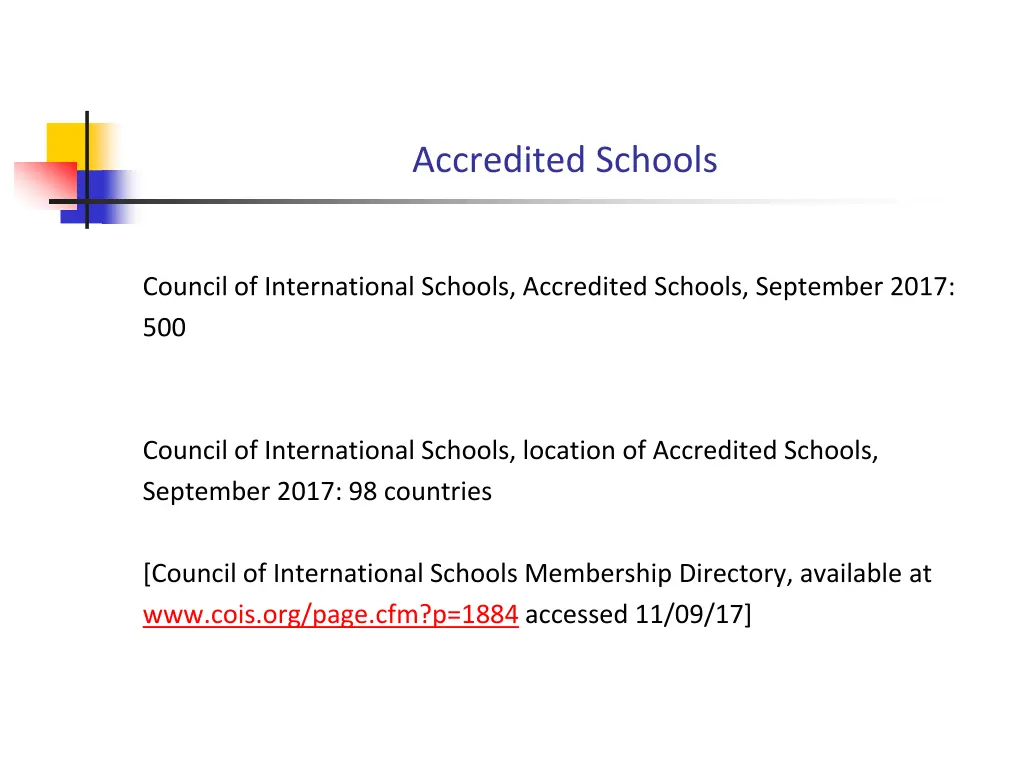 accredited schools