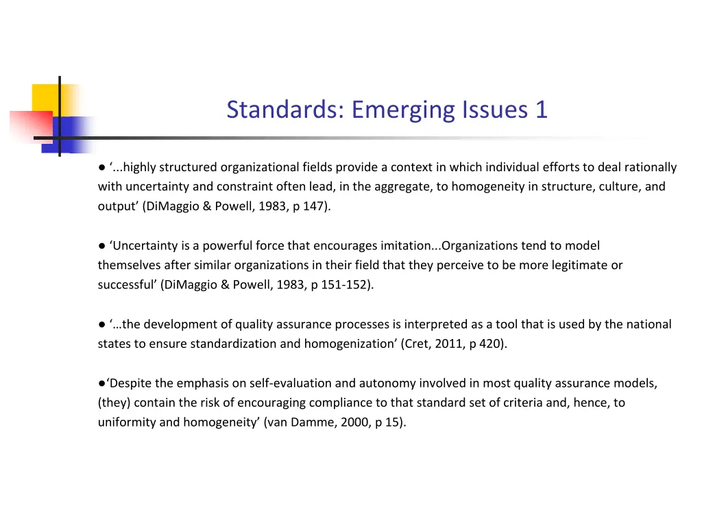 standards emerging issues 1