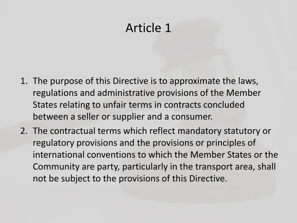 article 1