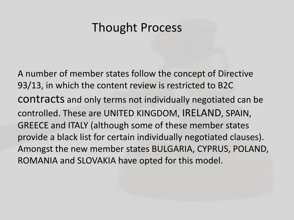 thought process