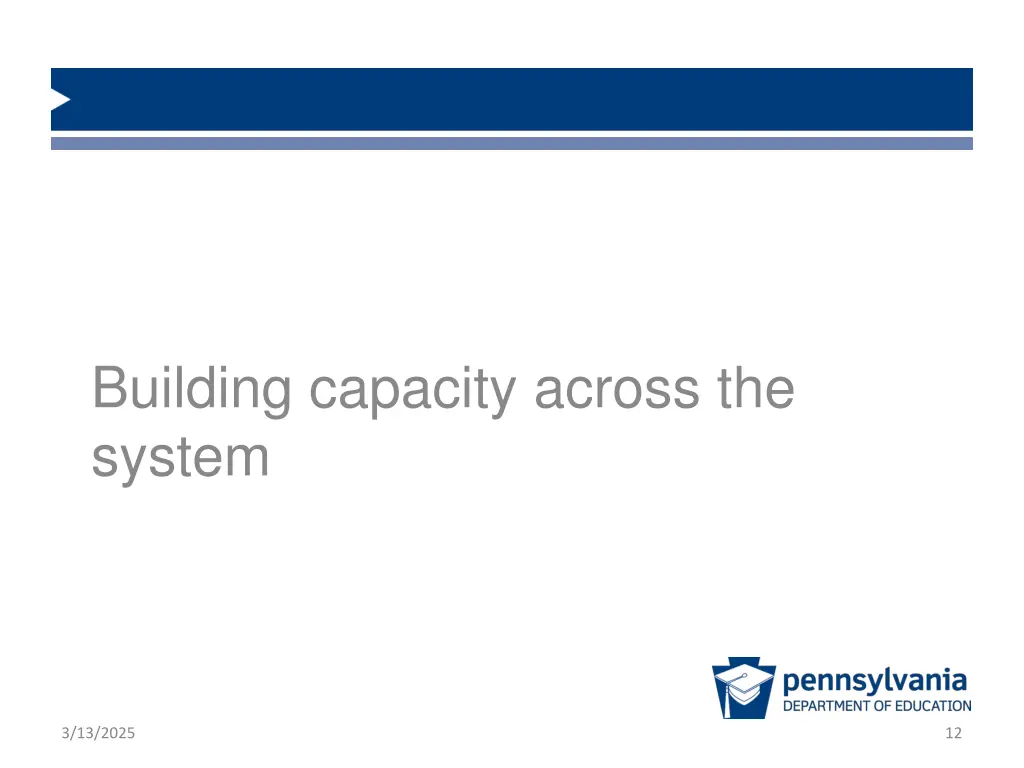 building capacity across the system