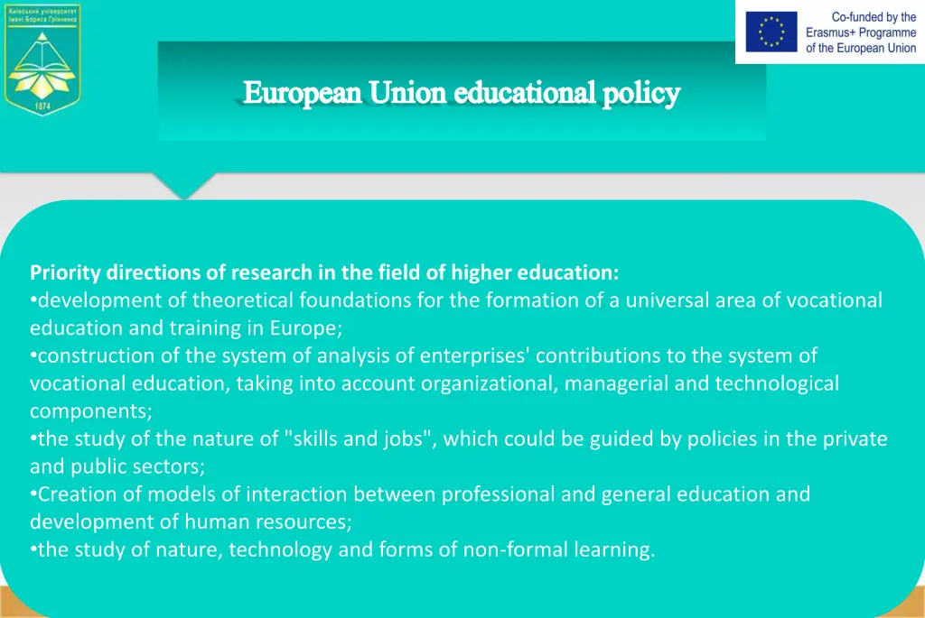 european union educational policy