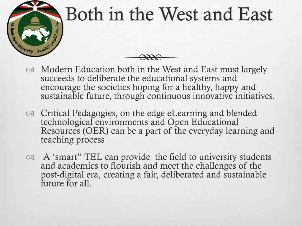 both in the west and east
