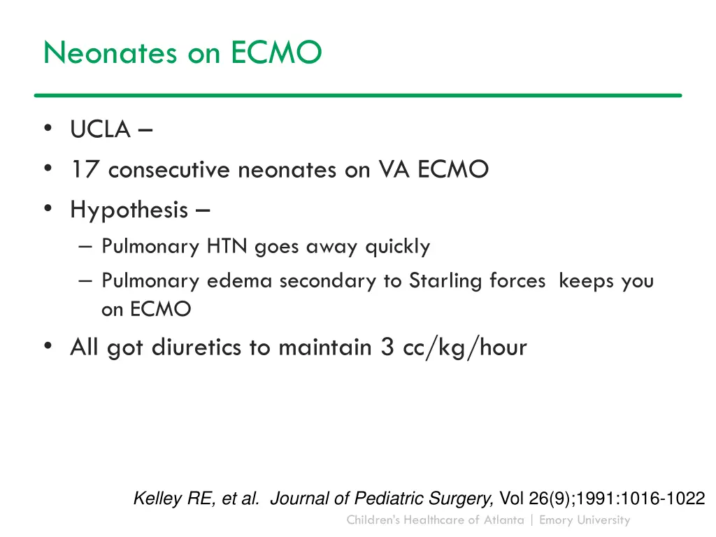 neonates on ecmo