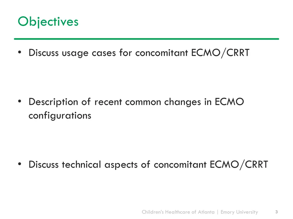 objectives