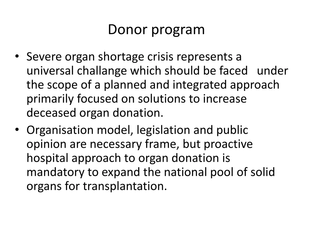 donor program