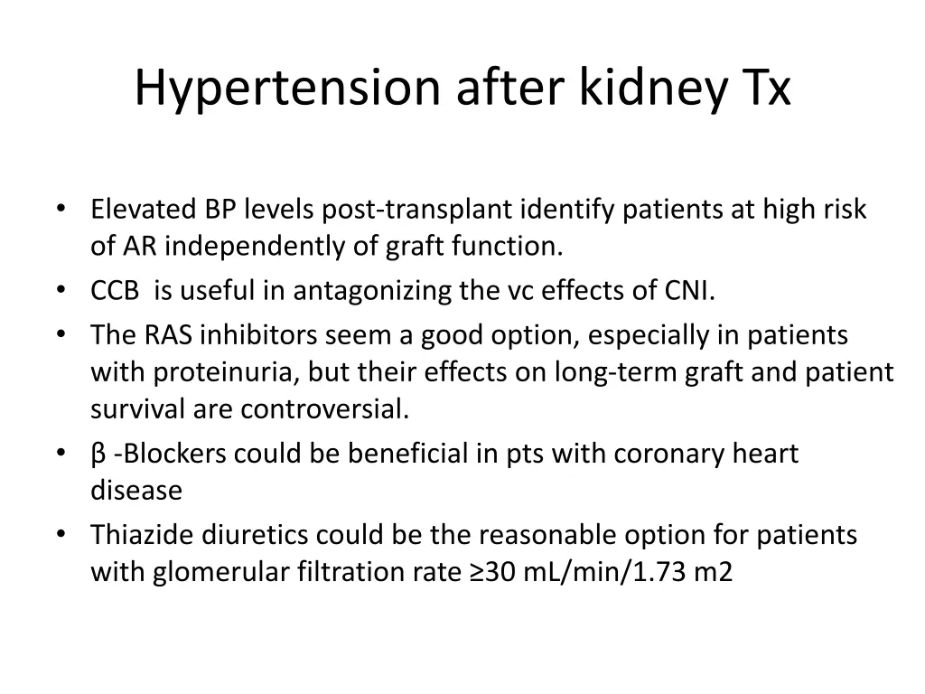 hypertension after kidney tx