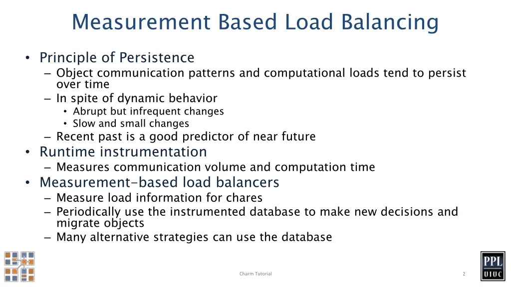 measurement based load balancing
