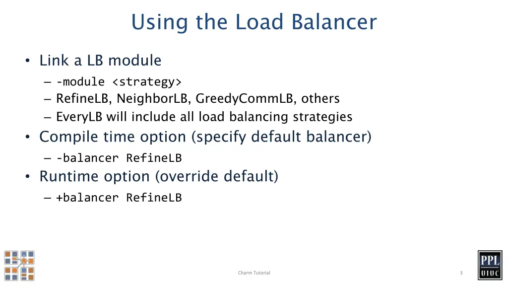 using the load balancer