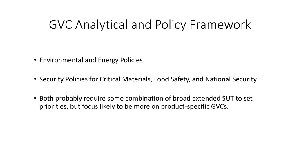 gvc analytical and policy framework 2