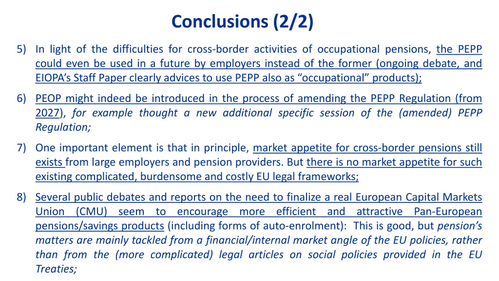 conclusions 2 2