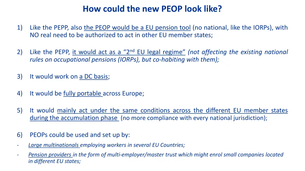 how could the new peop look like