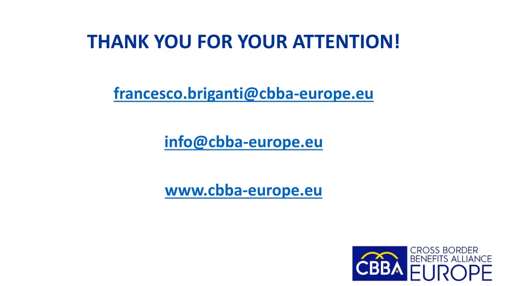 thank you for your attention