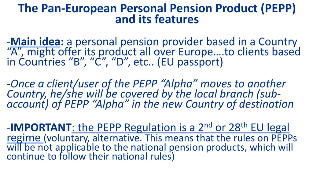 the pan european personal pension product pepp 1