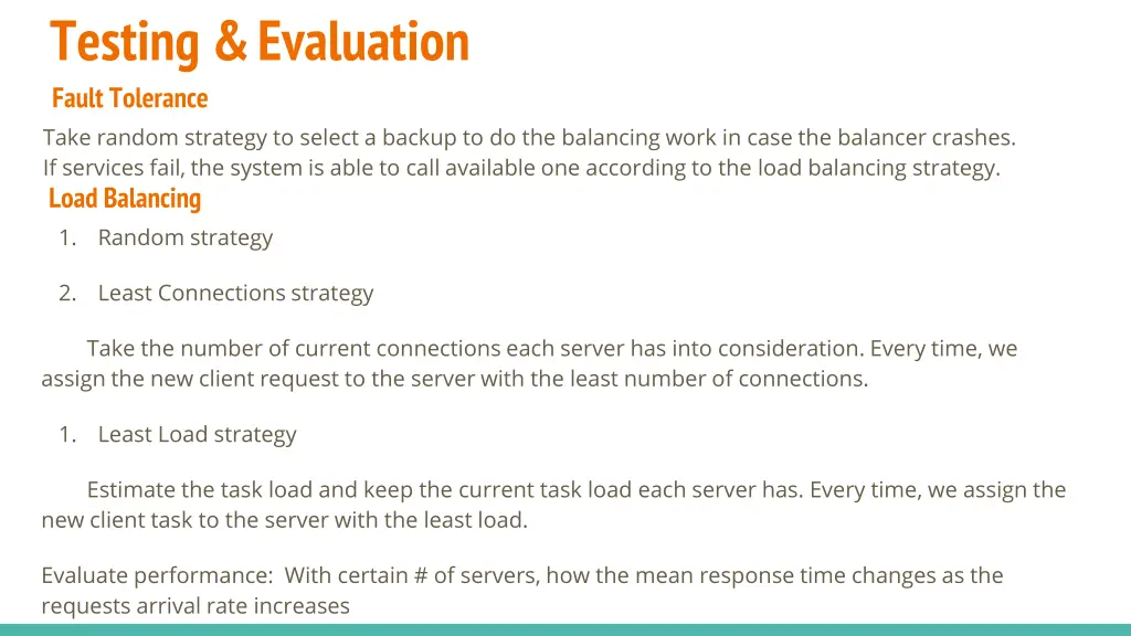 testing evaluation fault tolerance