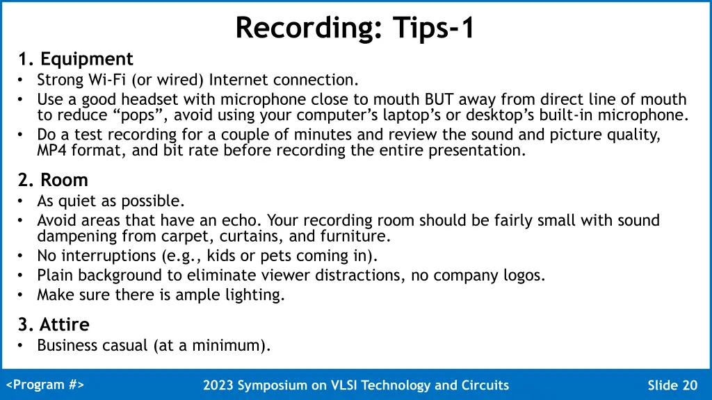 recording tips 1