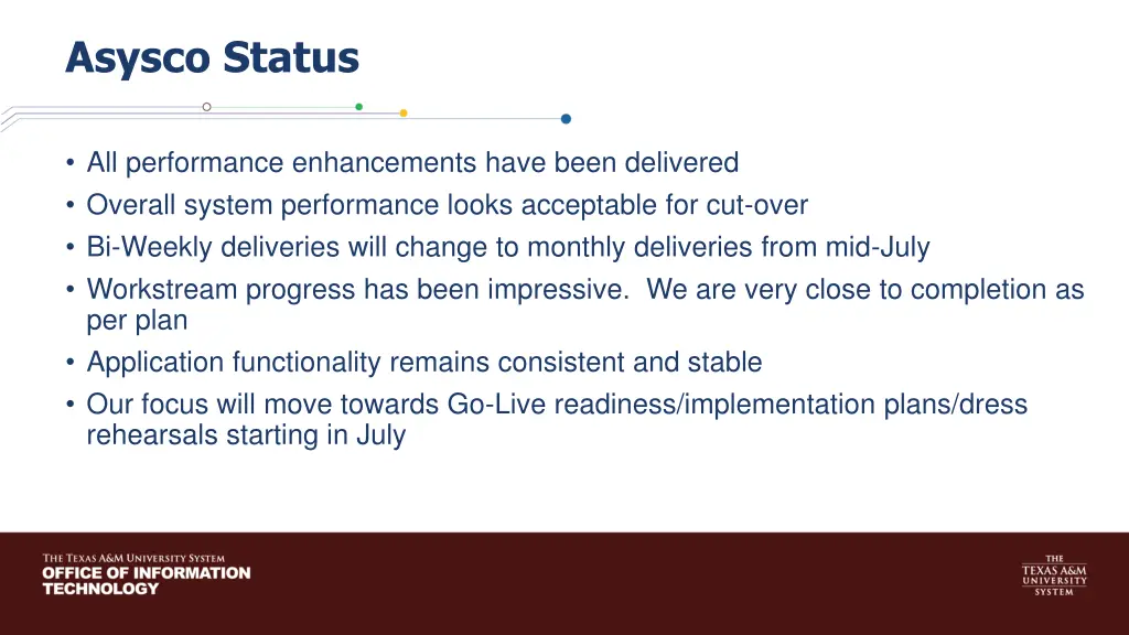 asysco status