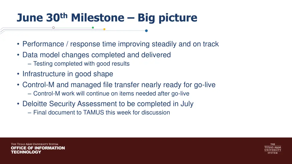 june 30 th milestone big picture