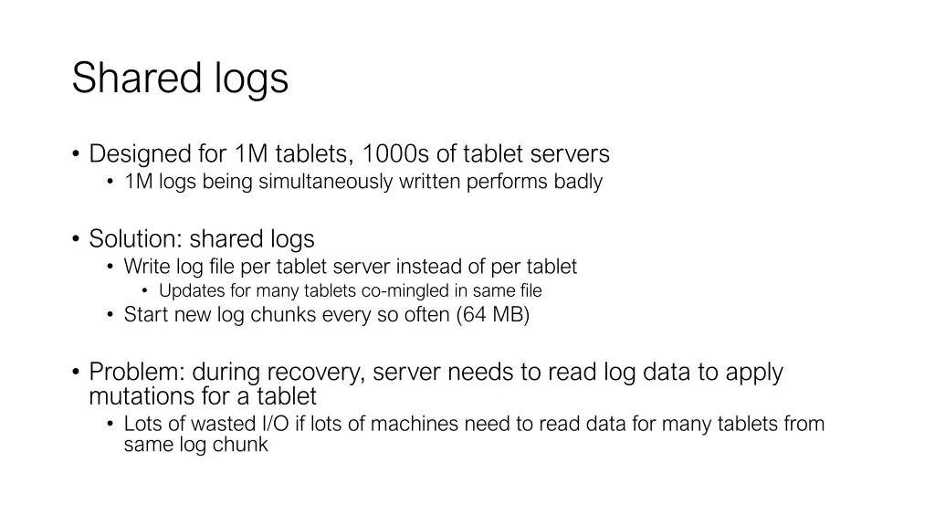 shared logs