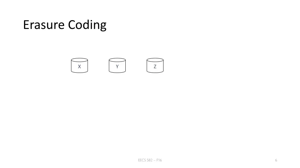 erasure coding