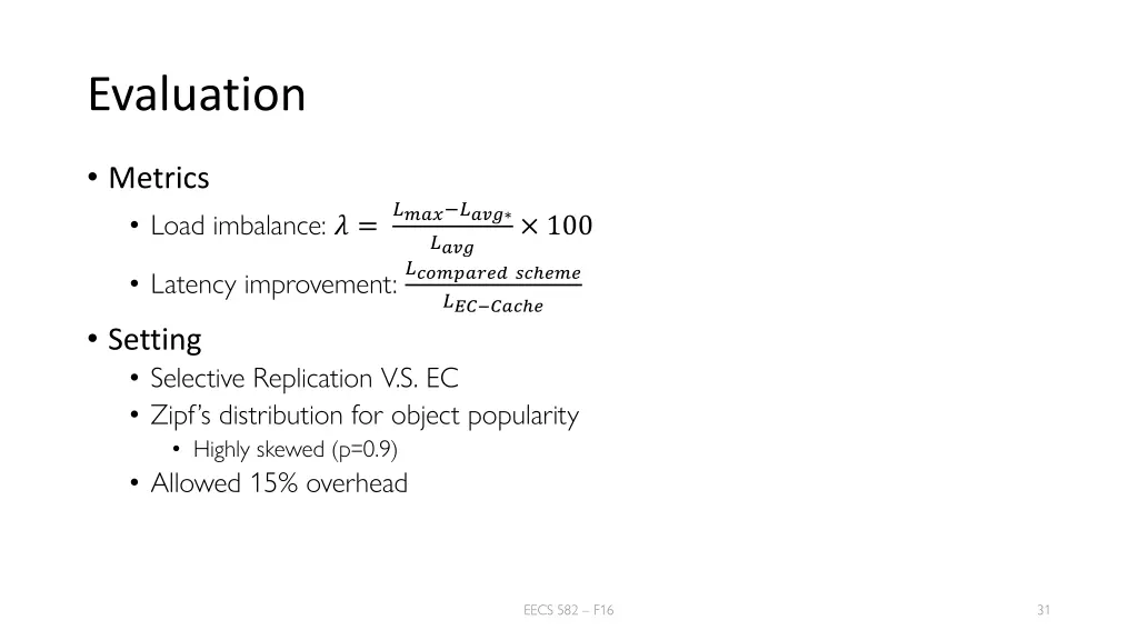 evaluation
