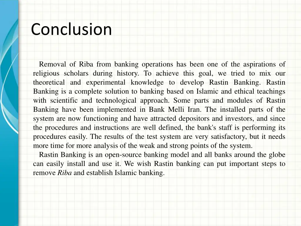 conclusion