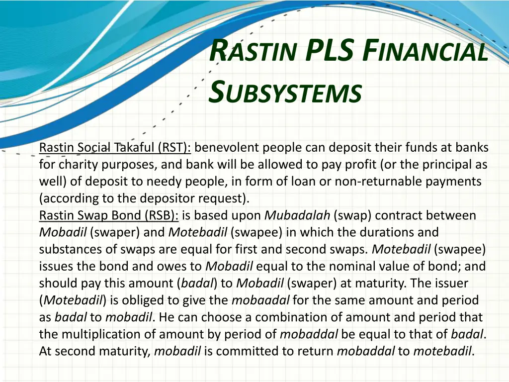 r astin pls f inancial s ubsystems 3