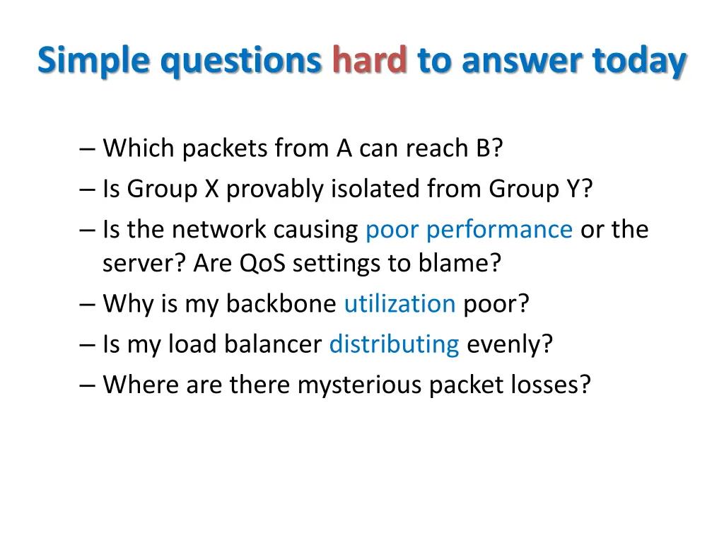 simple questions hard to answer today