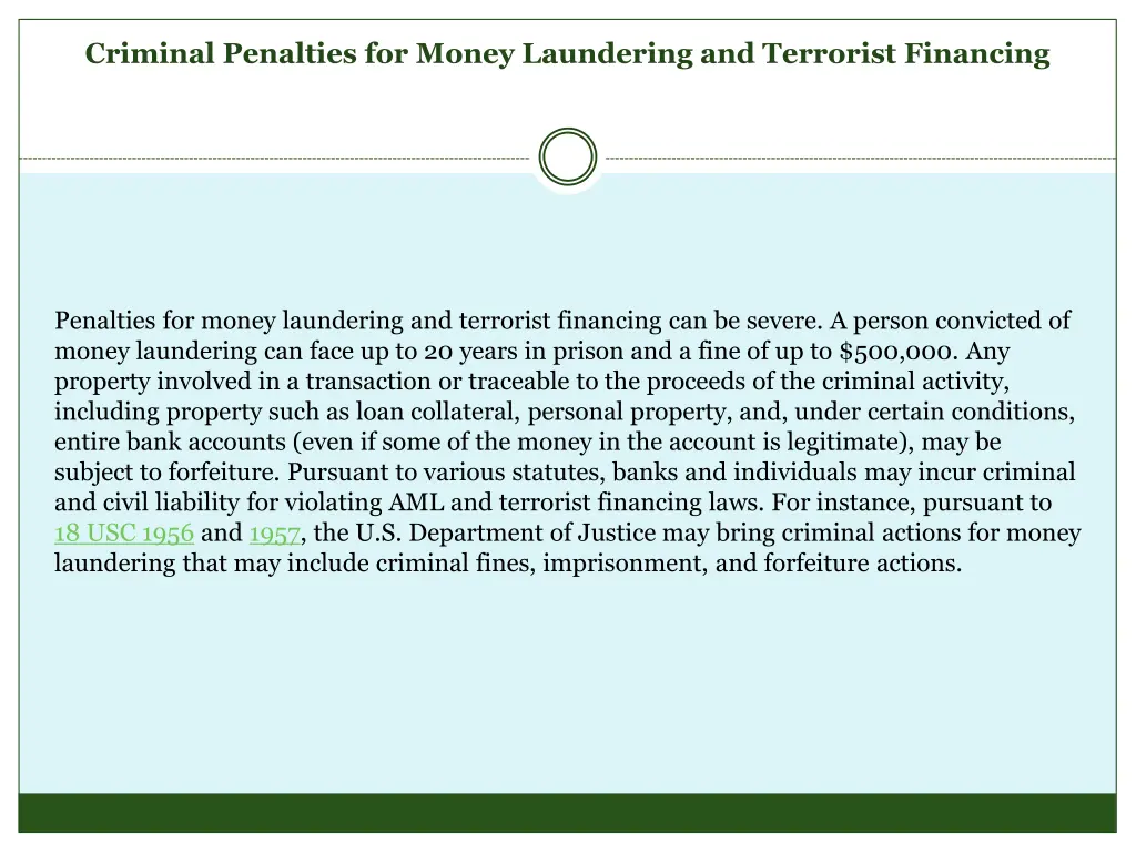 criminal penalties for money laundering