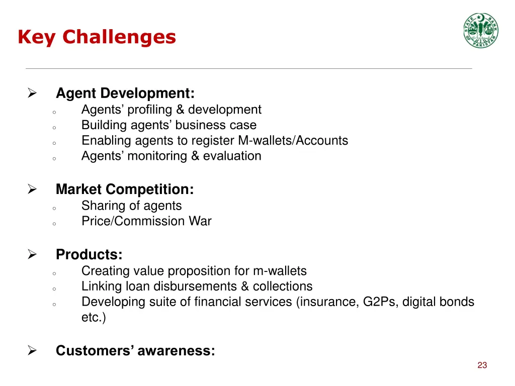key challenges