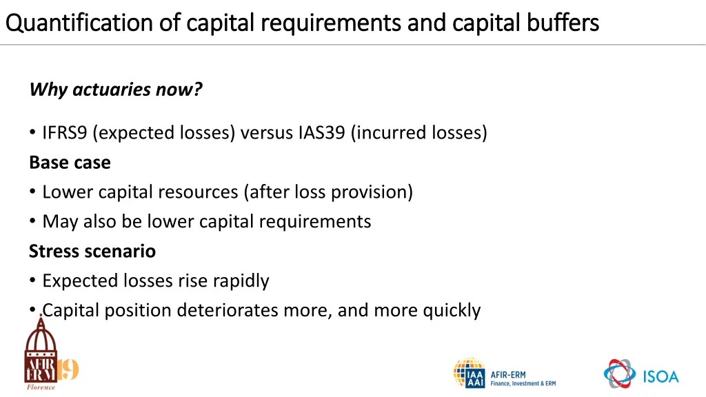 quantification of capital requirements 5