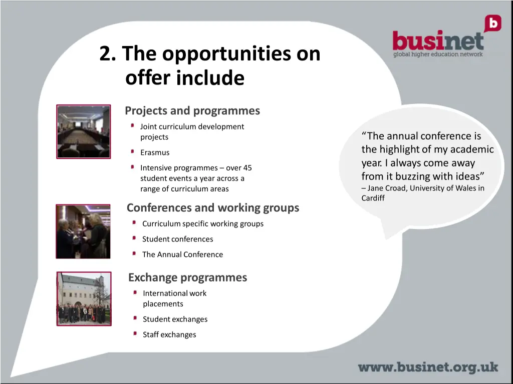2 the opportunities on offer include