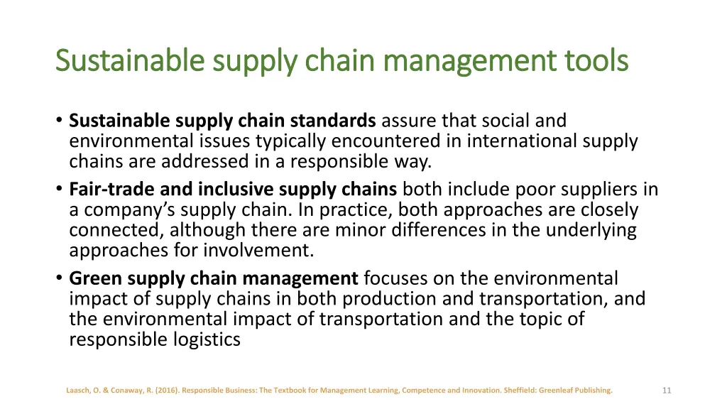 sustainable supply chain management tools