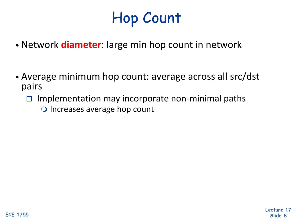 hop count