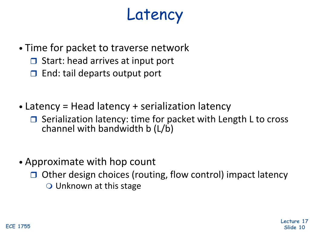 latency