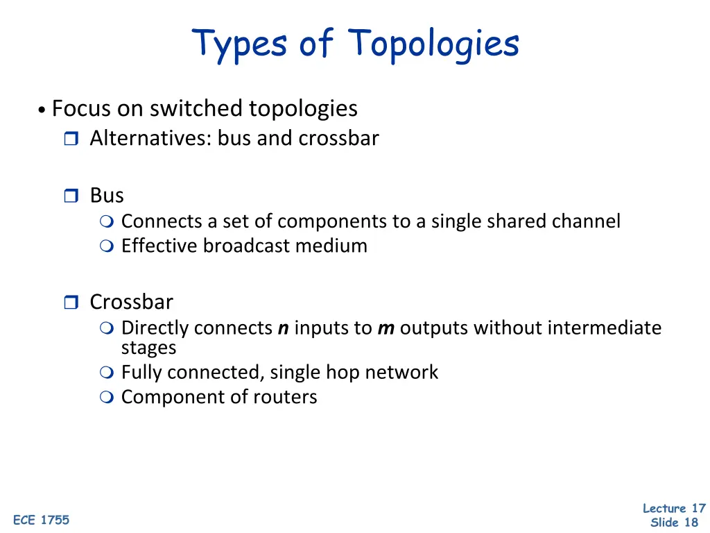 types of topologies 1