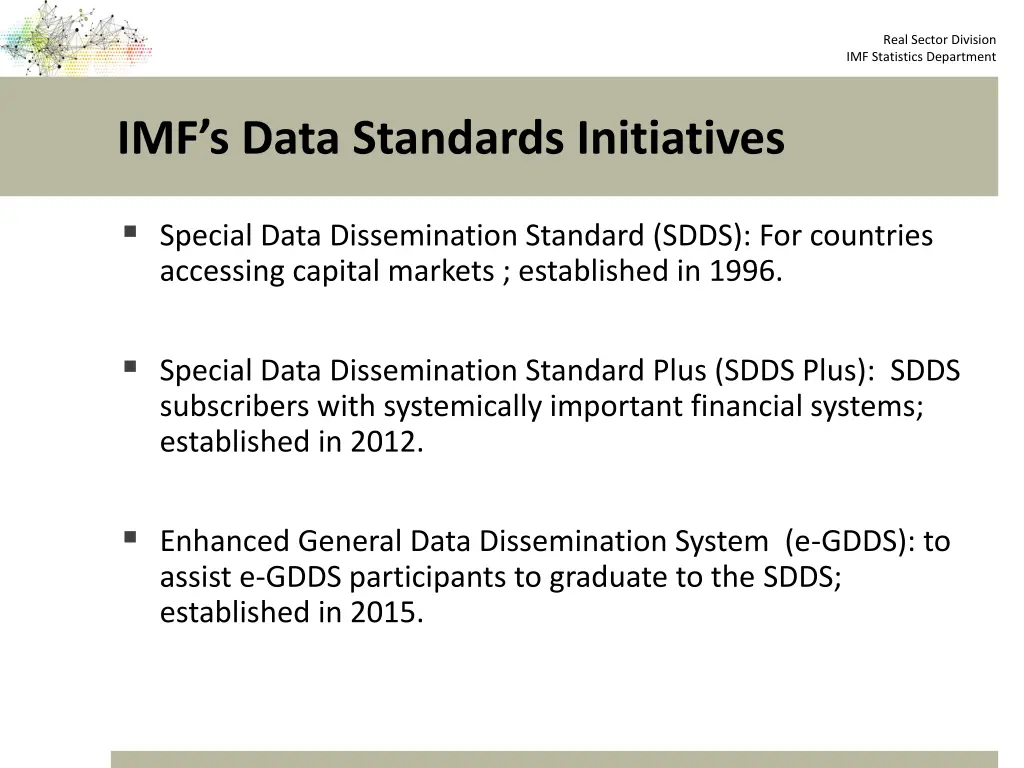 real sector division imf statistics department 1