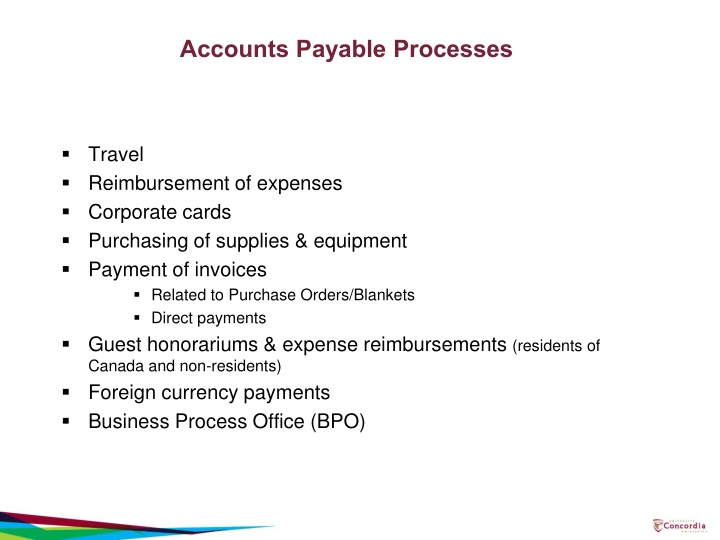 accounts payable processes