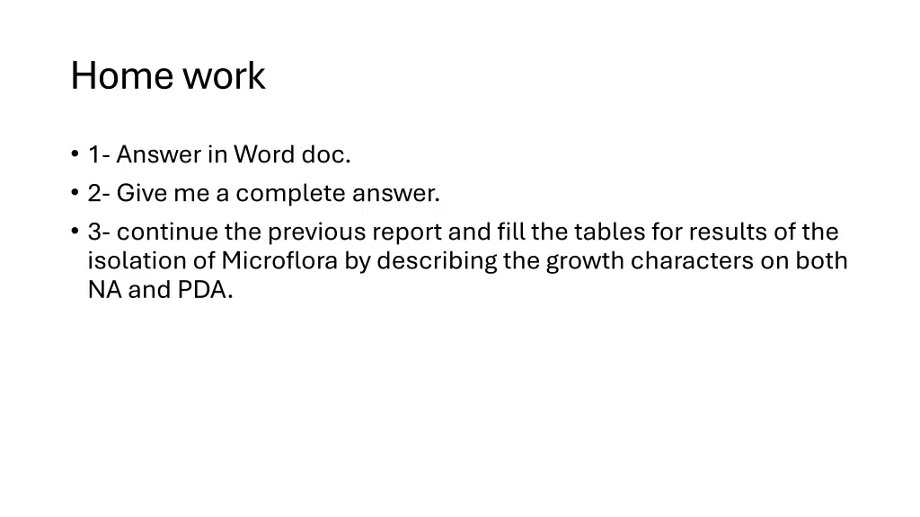 home work