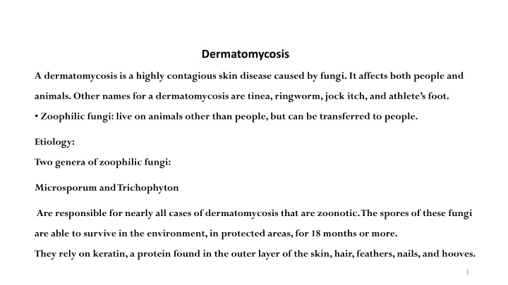 dermatomycosis