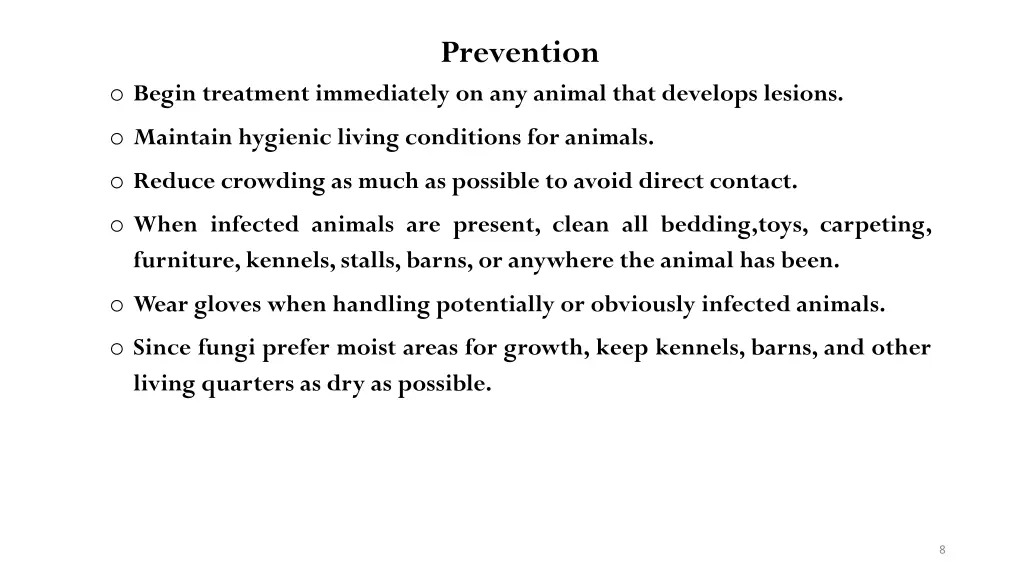 prevention