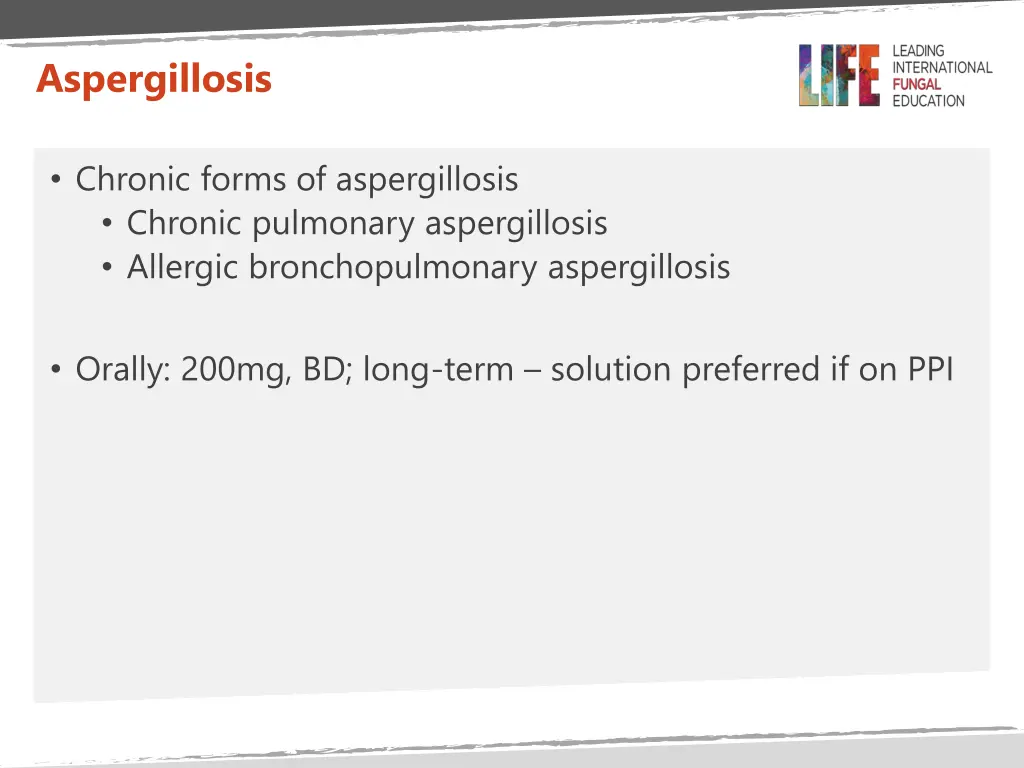 aspergillosis